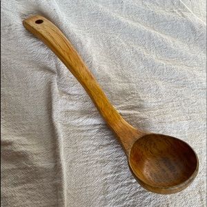 Wooden ladle spoon